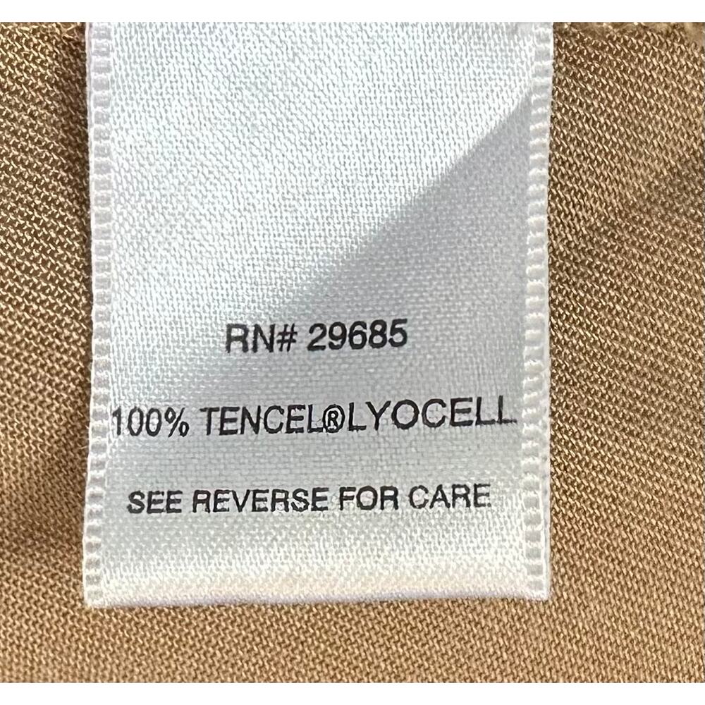 Pendleton High Rise Pure Tencel Lyocell Trouser Tan Size 12 - Picture 10 of 10